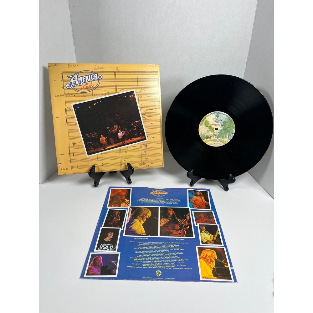 America Live Vinyl LP Record 1977 Warner Bros BSK 3136 Soft Rock George Martin